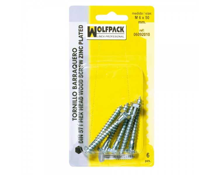 Tirafondo Barraquero Din571 7x60 mm. (5 Piezas)
