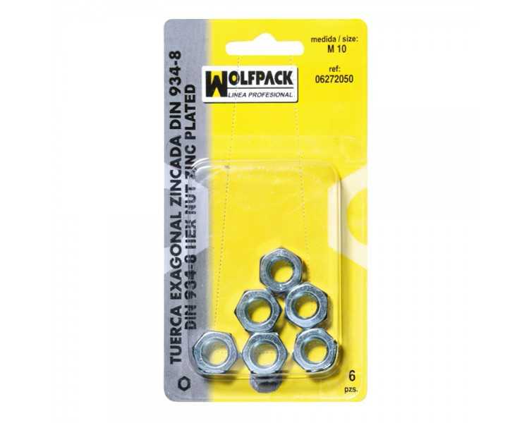 Tuerca Hexagonal Zincada Din934 M06 (20 Piezas)