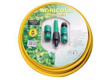 Manguera Jardin Hidro Mat Ø 15 mm. - 5/8" Rollo 15 Metros Con  Accesorios