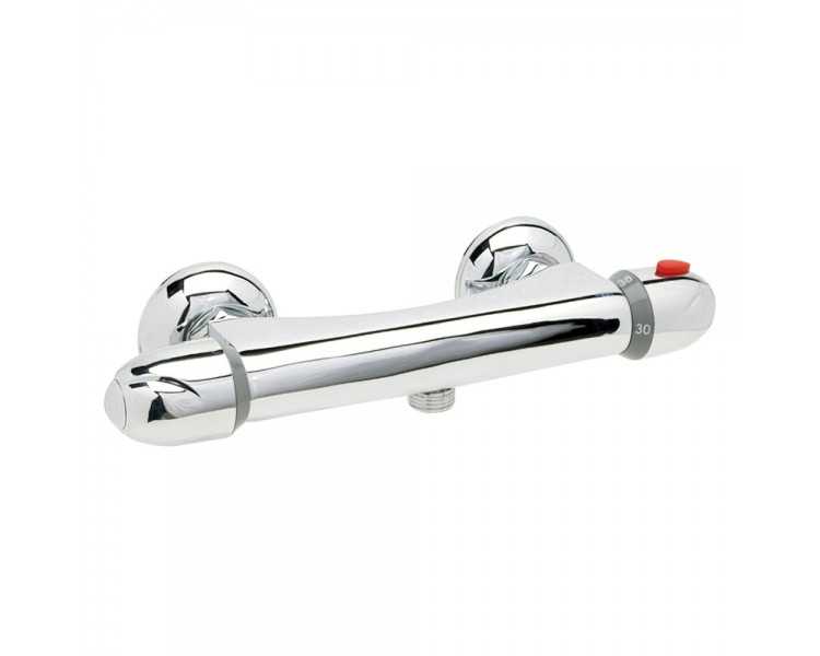 Monomando "Línea Flow" Ducha Termostático Con Cartucho Ceramico Ø 40 mm.