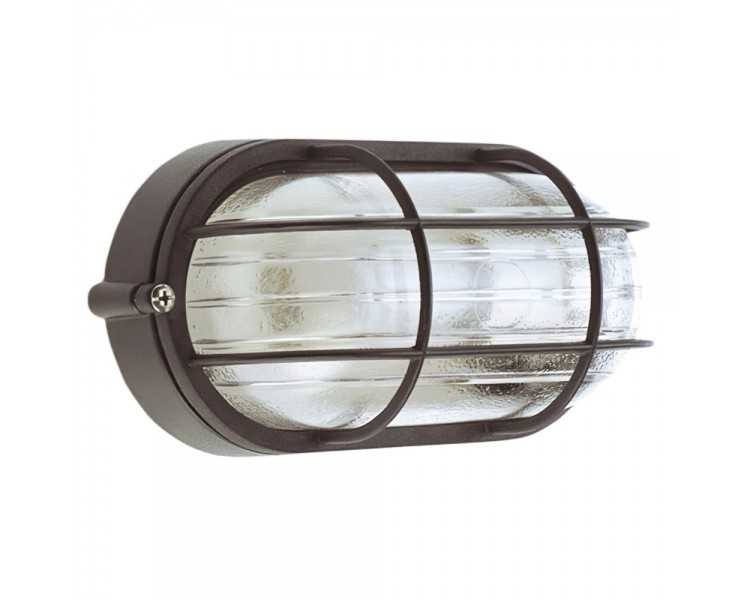 Plafón Industrial  IP44 Oval Negro