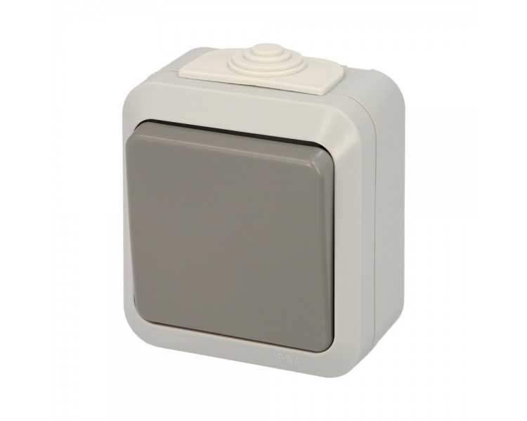 Interruptor / Conmutador Oryx Simple con tapa gris