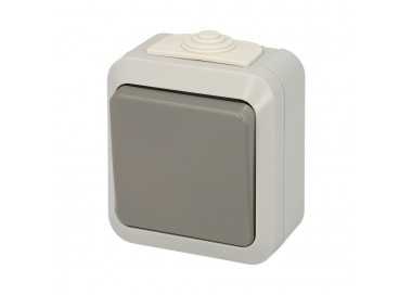 Interruptor / Conmutador Oryx Simple con tapa gris