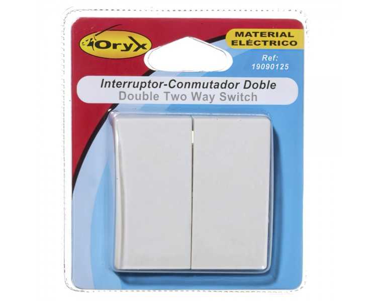 Interruptor / Conmutador Oryx Doble (Mecanismo)
