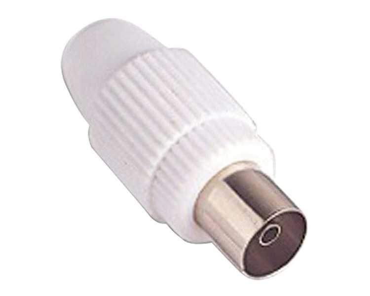 Conector Tv Hembra Recto 9,5 mm.