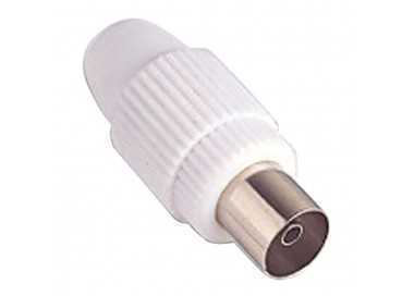 Conector Tv Hembra Recto 9,5 mm.
