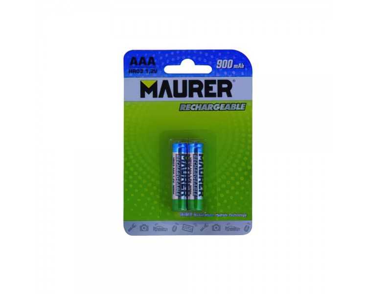 Pila Maurer Recargable HR-3 / AAA (Blister 2 Piezas)