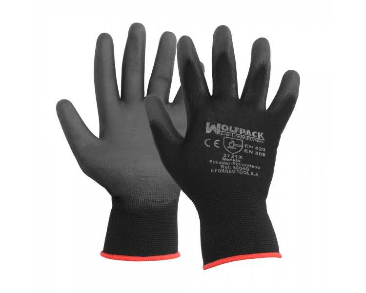 Guantes Poliuretano / Poliester Impregnado  7" (Par)
