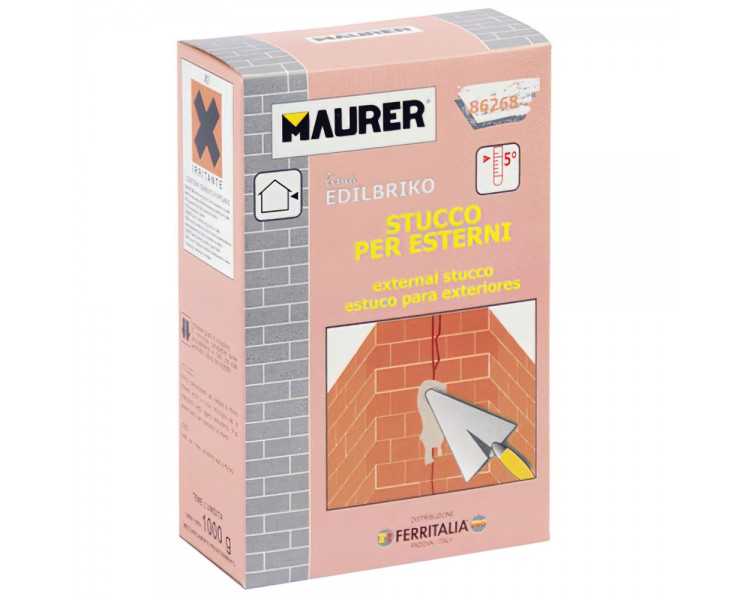 Edil Estuco Exterior.Maurer (Caja 1 kg.)