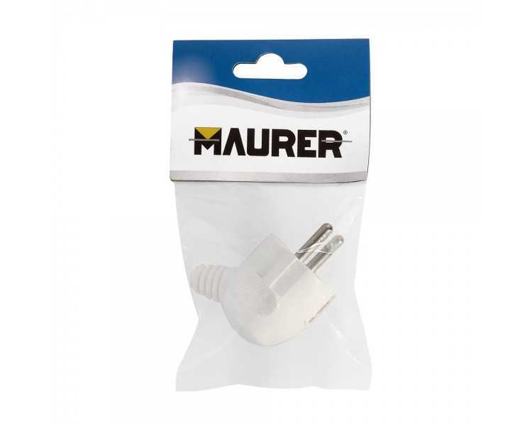 Clavija / Enchufe Salida Lateral 16 A. 250 V. Blanca