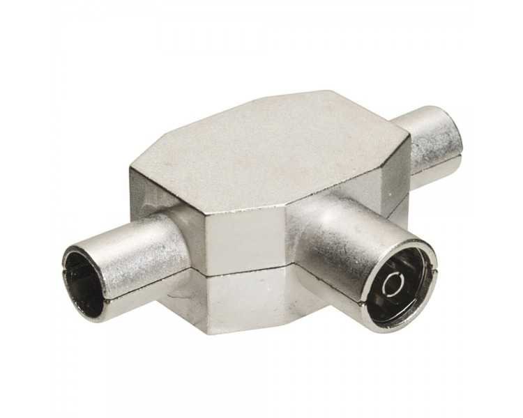 Distribuidor TV Blindado Metal 1 Hembra + 2 Machos