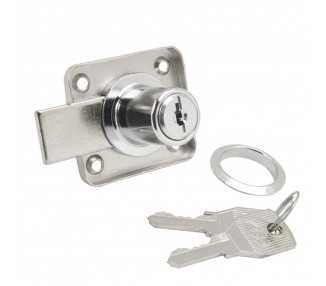 Cerradura Mueble Para Armario 362/25 mm. Cromado