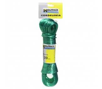 Cuerda Plastificada Cable Acero Ø 3,5 mm. (Madeja 10 m.)
