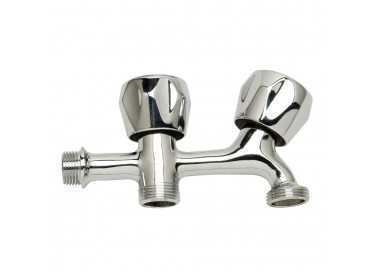 Grifo Lavadora Doble Rosca