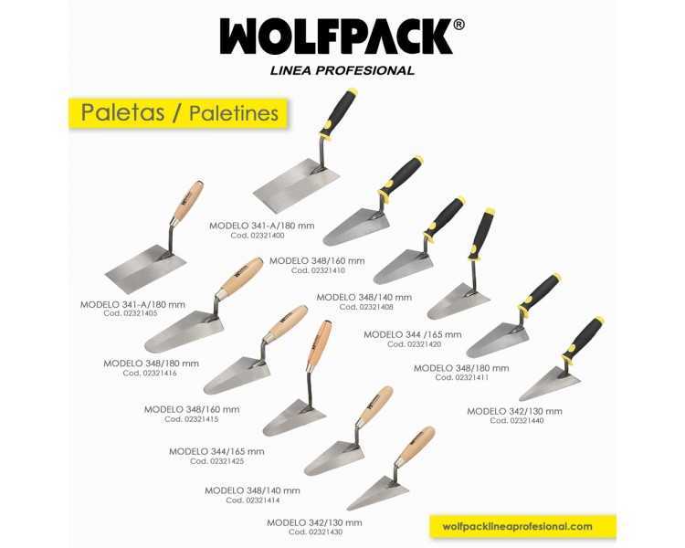 Paleta Wolfpack Mango Madera 348 / 160 mm.