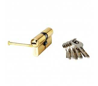 Cilindro Wolfpack Seguridad 35x35/15,0 Latonado 5 Llaves