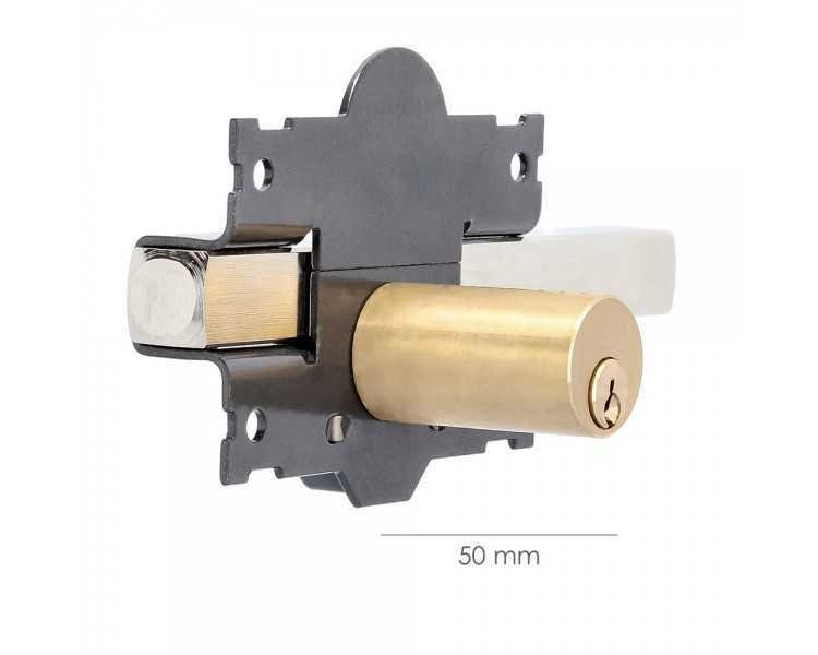 Cerrojo B-1 llave y pulsador pasador de 161mm cilindro redondo de 50mm