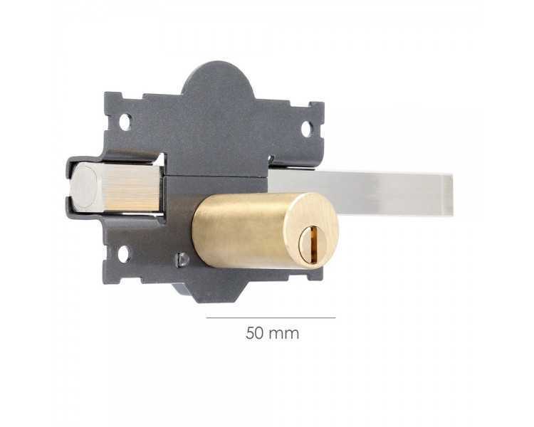 Cerrojo b-2 llave 2 lados pasador de 183mm cilindro redondo de 50mm