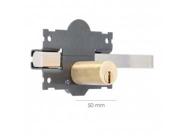 Cerrojo b-2 llave 2 lados pasador de 183mm cilindro redondo de 50mm