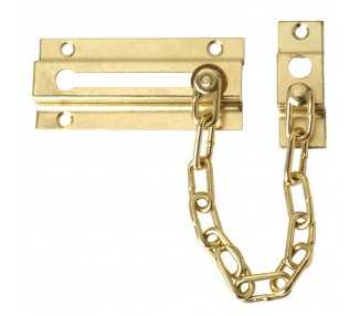 Cadena Seguridad Puerta Latonada (Blister 1 Pieza)