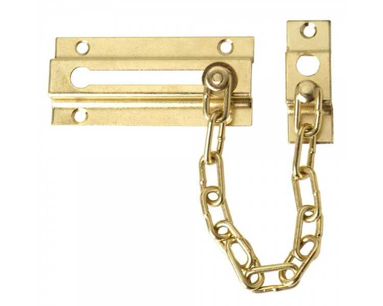 Cadena Seguridad Puerta Latonada (Blister 1 Pieza)