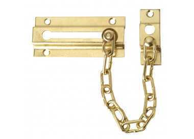 Cadena Seguridad Puerta Latonada (Blister 1 Pieza)