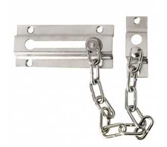 Cadena Seguridad Puerta Plateada (Blister 1 Pieza)