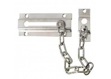 Cadena Seguridad Puerta Plateada (Blister 1 Pieza)