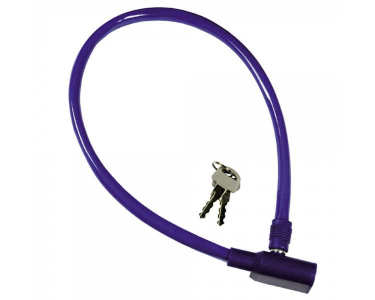 Cable Bicicleta Con llave   8 mm.  x 60 cm.