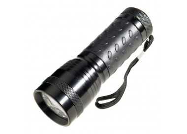 Linterna LED De Mano De Aluminio A Pilas	(3 AAA) 55 Lumenes 14 Leds Mango Engomado