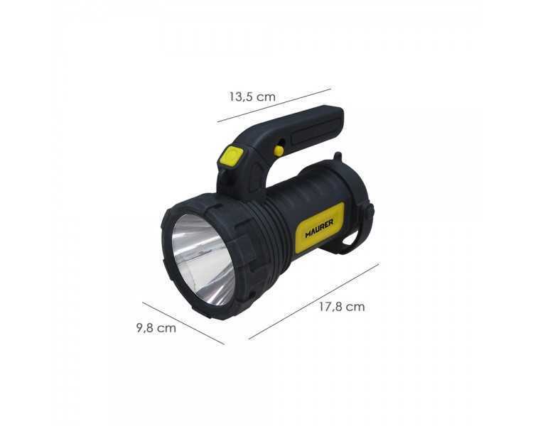 Linterna LED De Mano Multifunción Con Asa A Pilas (3 AA) 200 Lumenes 3 Posiciones