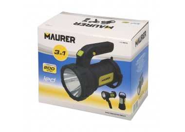 Linterna LED De Mano Multifunción Con Asa A Pilas (3 AA) 200 Lumenes 3 Posiciones