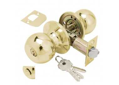 Pomo Puerta Wolfpack Con Llave Con Condena Latonado Para Entrada