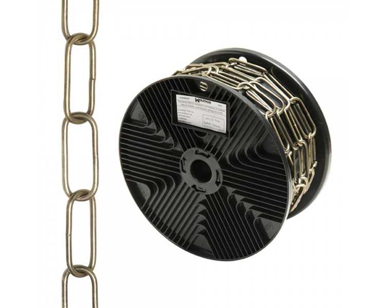 Cadena Decorativa Lisa Cuero 3,4x43 mm. Rollo 20 metros