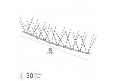 Pincho Anti Paloma 0,5 Metros Polietileno Pincho Doble 30 Pinchos