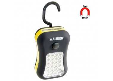 Linterna LED Multifunción A Pilas (3 AAA) 60 Lumenes 24+4 Leds Con Iman y Gancho