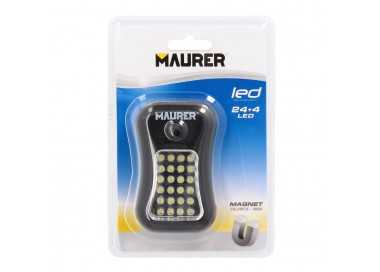 Linterna LED Multifunción A Pilas (3 AAA) 60 Lumenes 24+4 Leds Con Iman y Gancho