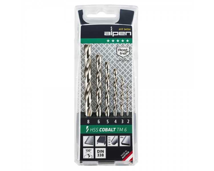 Estuche Brocas Alpen Cobalto  6 Piezas
