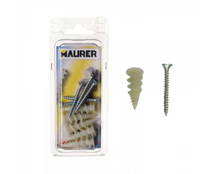 Taco Nylon Para Carton-Yeso Con Tornillo (5piezas)