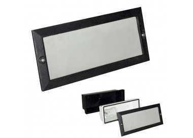 Plafón Empotrar Rectangular Negro
