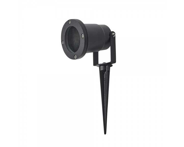 Foco Halógeno IP54 Para Jardín y Exteriores Con Pincho Color Negro