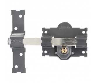 Cerrojo b-4 llave 2 lados pasador de 183mm cilindro redondo de 70mm