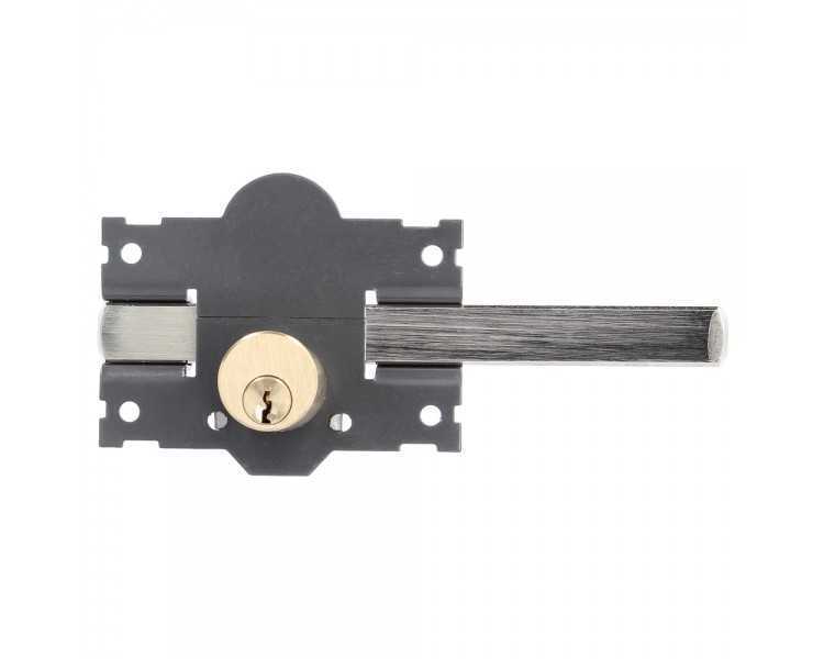 Cerrojo b-4 llave 2 lados pasador de 183mm cilindro redondo de 70mm
