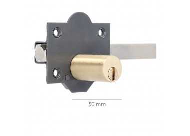 Cerrojo b-6 llave 2 lados de 165mm cilindro redondo de 50mm
