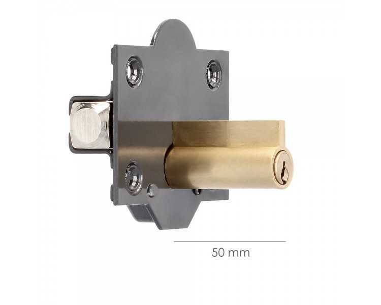 Cerrojo b-7 llave y pulsador pasador de 143mm cilindro de pera de 50mm