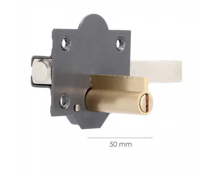 Cerrojo b-8 llave 2 lados de 165mm cilindro de pera de 50mm