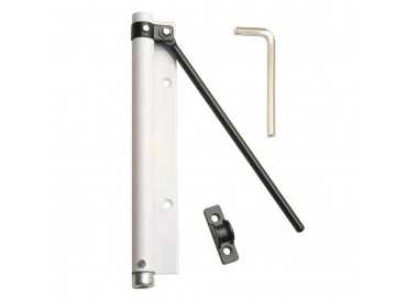 Muelle Puerta Wolfpack Aluminio Anodizado Blanco (Blister 1 Pieza)