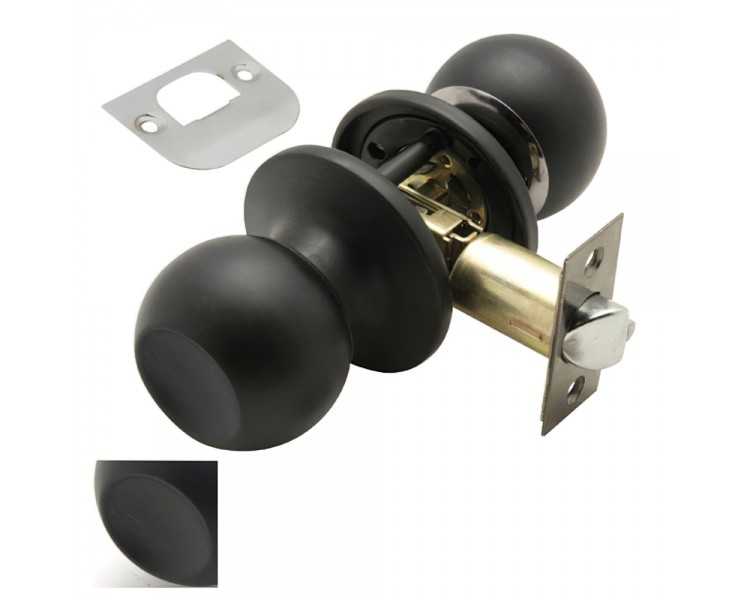 Pomo Puerta Wolfpack Sencillo Negro Para Pasillo