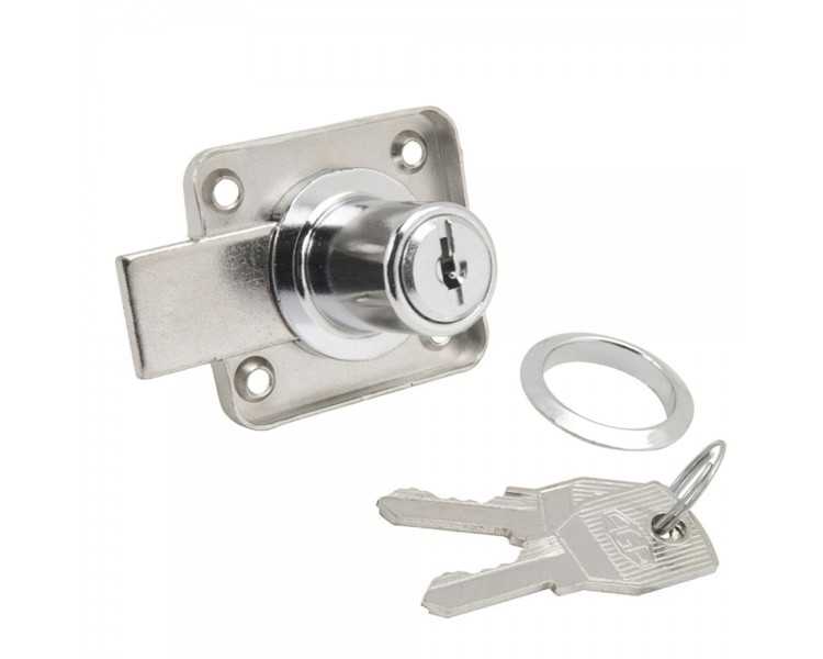 Cerradura Mueble Para Armario 362/20 mm. Cromada