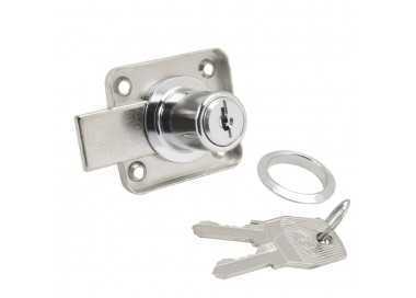 Cerradura Mueble Para Armario 362/20 mm. Cromada